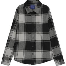 Barnkläder Only & Sons Osjgudmund LS Checked Shirt Ljusgrå