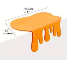 Orange Wall Shelves Temu Set Of 2 Orange Acrylic Small Shelves Wall Shelf