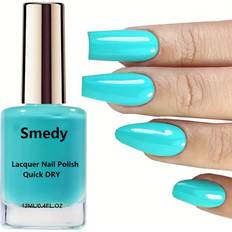 Nagelprodukter Temu Smudge Nail Polish Quick-dry Long-lasting Glossy Finish - Greenish Blue