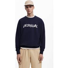Desigual Herr Tröjor Desigual Textured Logo Sweatshirt