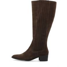 Bianco Dame Ankelstøvler Bianco Biacarol Chelsea Knee High Boot Oily Suede Støvler - Brun