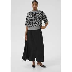 Leopard - Women Jumpers Kaffe Woman Sweater Sandra - Gris