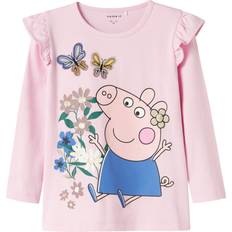 Pink T-shirts Name It Gurli Gris Top Med Lange Ærmer