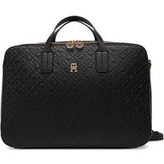 Guld/Messing Computertasker Tommy Hilfiger Icon Embossed Logo Laptop Bag - Guld