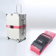 Luggage Straps on sale Shein Plane Pattern Luggage Strap With Password Lock