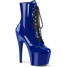 Adore-1020 Sexy 7 High Heel Ankle Boots - Blue Platform