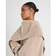 Capes & Ponchos River Island Womens Cream Scarf Cape Coat