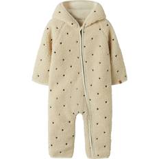 Name It Hvid Overtøj Name It Lil Atelier Nalo Loose Køredragt Zip - Beige/Sort
