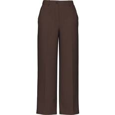 Pieces Pckamil Hw Wide Pant Byxor Med Vida Ben - Brun