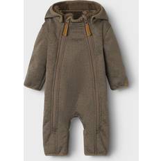 Name It Flyverdragter Børnetøj Name It Loose Fit Softshell Dragt Lil Atelier Køredragt - Brun Meleret