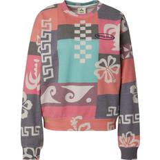 Fitness - Orange Sweatere Rip Curl Keepsakes Fleece Crew Fleecepullover - Lysegrå/Mørkegrå/Orange/Lyserød