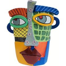 Pots, Plants & Cultivation Temu Abstract Face Planter Resin Flower Pot