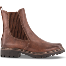 Tamaris Dame Chelsea boots Tamaris Kort Damestøvle Chelseastøvler - Cognac