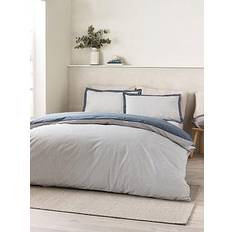 Stripes Duvet Covers Catherine Lansfield Oxford Pinstripe Reversible Set Navy Duvet Cover Blue