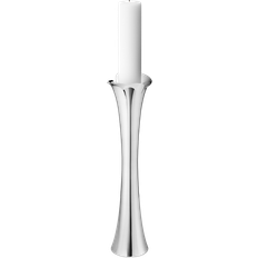Brugskunst Georg Jensen Bloom Stor Gulvlysestage Blankt Rustfrit Stål Lysestage