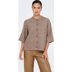 Brun Trøjer Only Onlcamilla Sweaters Regular Fit - Caribou Melange
