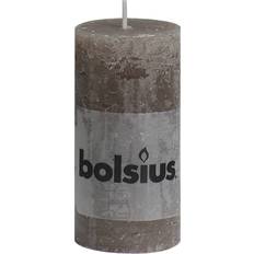 VidaXL Candlesticks, Candles & Home Fragrances vidaXL Bolsius Rustic Pillar Candles 100 x 50 mm Taupe Candle