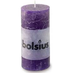 VidaXL Candlesticks, Candles & Home Fragrances vidaXL Bolsius Rustic Pillar Candles 100 x 50 mm Purple Candle