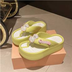 Green Flip-Flops RYWOLT Pu Material Highquality Ladies Flip Flops With Rounded Toe - Green
