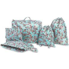 Purple Packing Cubes Kikidex Travel Organizer 5pcs Set Flamingo Printing Cubes