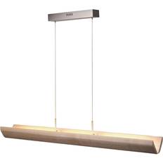 Skrivbordslampor - Trä Pendellampor Brilliant LED Hänglampa Monterra 132 cm Brun Trä Pendellampa