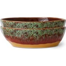 HKliving Dybe tallerkener HKliving 70's Pastatallerken Ø19.5 cm 2-pak Cove Dyb tallerken