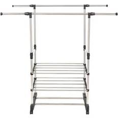 Stainless Steel Clothing Storage Relaxdays Kleiderständer Garderobenständer L75-145xB42xH90-150 cm Kleiderhänger