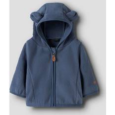 Babyer Fleecejakker Børnetøj Name It Vintage Indigo Fleece Jakke Melange - Mørkeblå
