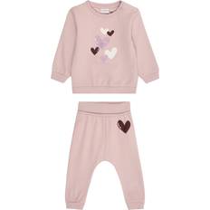 Lilla Tracksuits Børnetøj Name It Joggingdragt NbfVrillie Sweatsæt - Aubergine/Lilla/Lysviolet