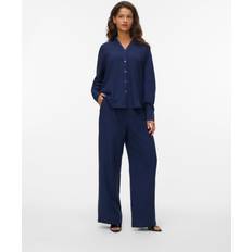 Bluser Vero Moda Bluse Vmmelaney Queeny Skjorte - Natblå
