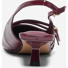 Dame - Polyuretan Højhælede sko Only Slingpumps Høje Hæle - Burgundy