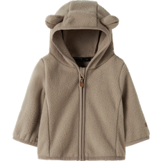 Name It Grå Jakker Name It Fleecejakke Meeko Timber Wolf Nbnmeeko - New