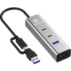 4 Port USB Hub PD 2xC 2xA USB USB-C