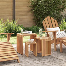 Brun - Teak Sideborde vidaXL Nest af Sideborde 3 pcs Brun 33 x 44.5 x 51 cm Sidebord