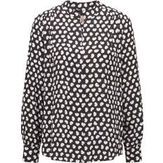 HUGO BOSS Black Blouses HUGO BOSS Banora17 Blouse - Black/White