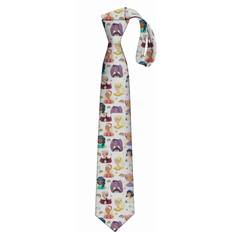 Men - White Ties BearLad Princess Power Skinny Tie Fashion Cool Necktie - White