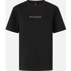 T-shirt Strepitoso Logo Strass - Svart/Silver