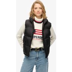 Superdry Women Vests Superdry Tech Padded Gilet - Black