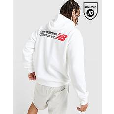 New Balance Tops New Balance Back Logo Hoodie - White