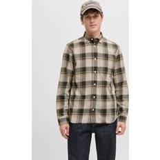 Jack & Jones Ventilerende Skjorter Jack & Jones Premium Skjorte Kit Honning Oliven