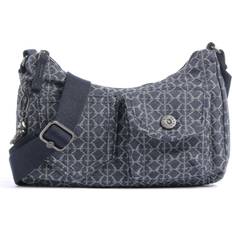 Kipling Skuldertasker Kipling Skuldertaske Kenda - Blue Denim Hvid