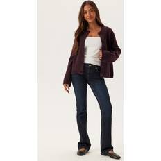 Rød Trøjer Selected Femme Cardigan SLFLULU - Aubergine