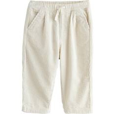 Fløjlsbukser NEXT Ecru Textured Corduroy Pull On Trousers - Creme