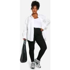 Boohoo Skinny Jeans boohoo Plus Super High Waisted Power Stretch Jeans - Black