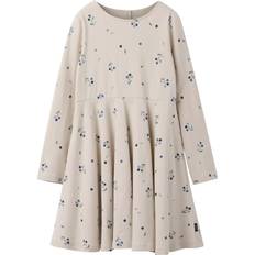 Polarn O. Pyret Dresses Polarn O. Pyret Kids Cotton Blueberry Print Dress - Natural