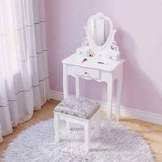 Shein Dressing Table For Girls With Mirror