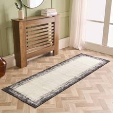 Carpets & Rugs OHS Abstract Printed Monochrome Runner 66cm x 200cm