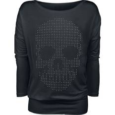 Bådudskæring Skjorter Full Volume Long-sleeve Shirt Skull - Black