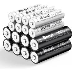 Rechargeable Batteries AA 8 Pack 1100mAh