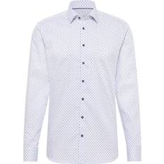 Eterna Slim Fit Hemd - Hellblau/Weiß